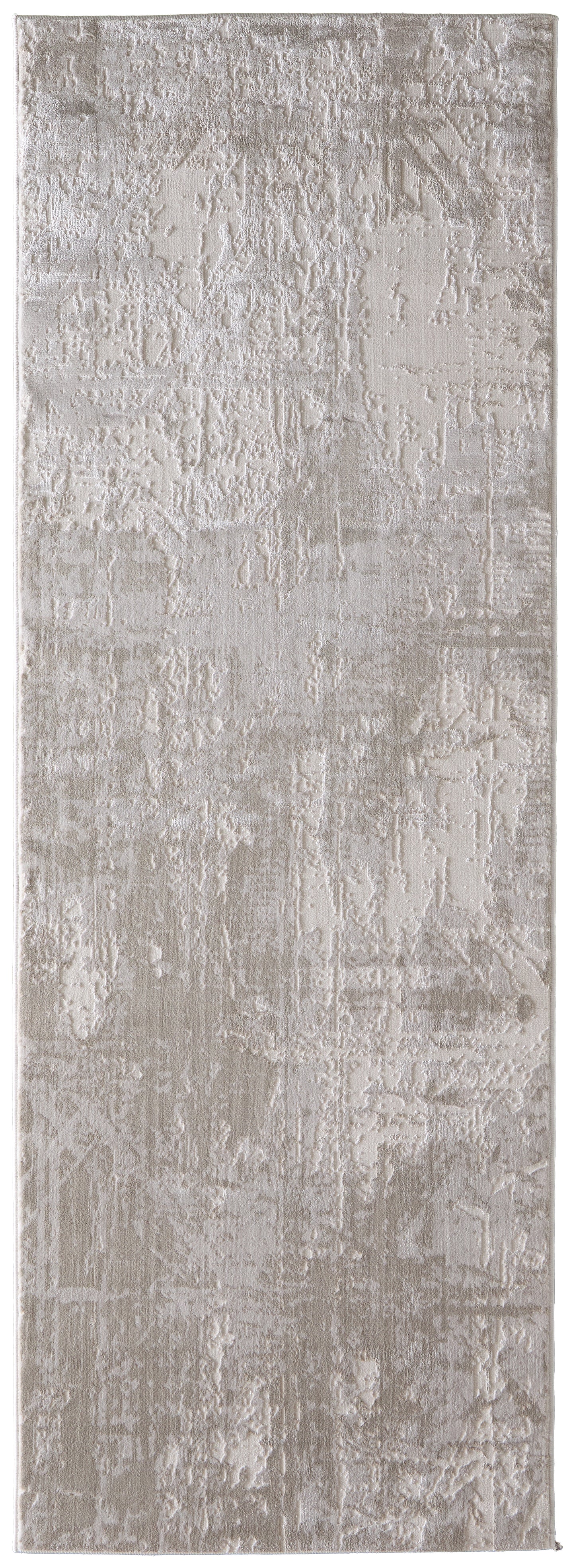 Prasad Modern Abstract, Ivory/Taupe/Silver