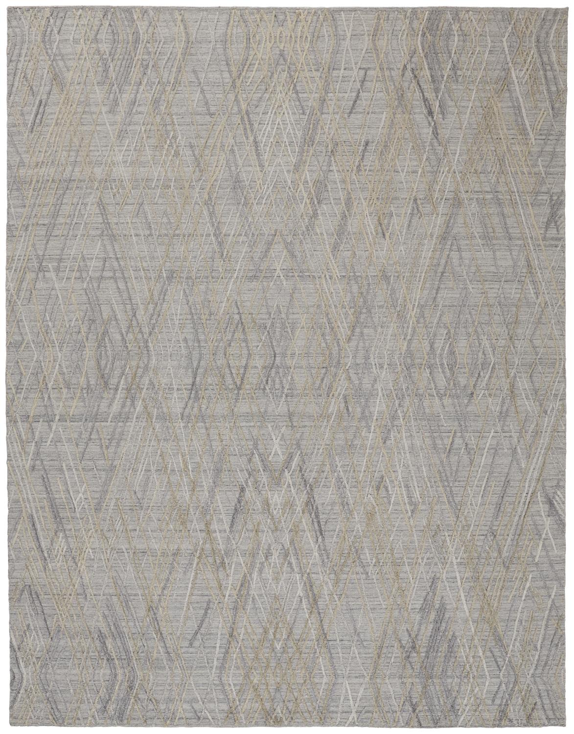 Elias Modern Abstract, Gray/Ivory