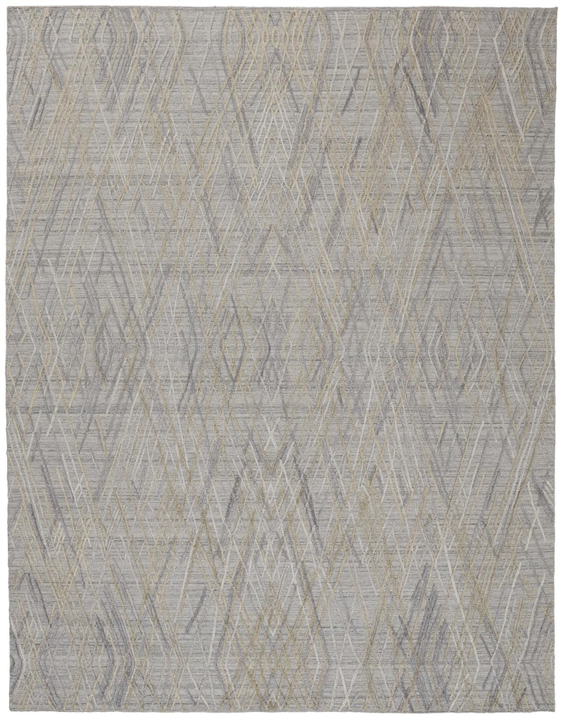 Elias Modern Abstract, Gray/Ivory