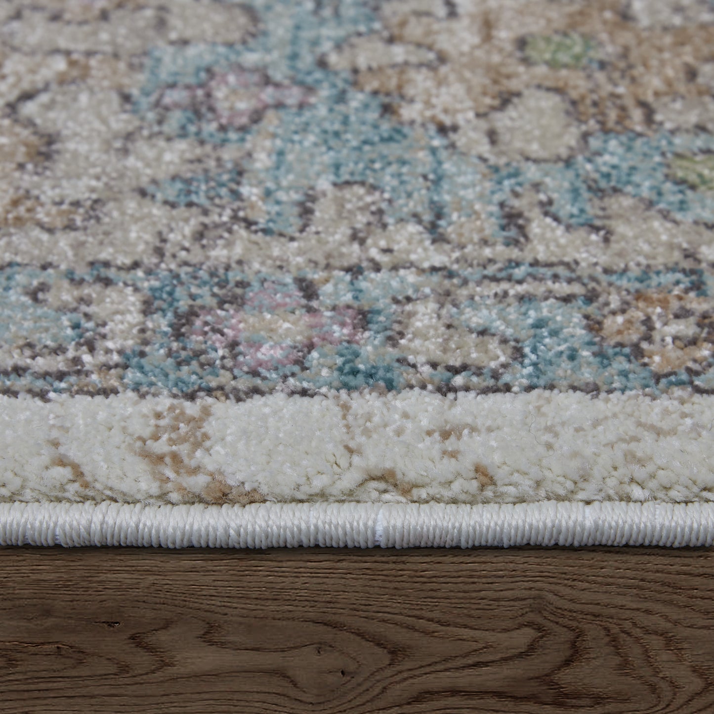 Dartmouth Transitional Floral & Botanical, Ivory/Brown/Blue