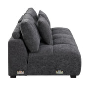 Chosen - Sectional Sofa With Toss Pillows With 2 Chaises With Ottoman - Gray