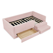 Safe Kids Bed With Guardrails And Storage