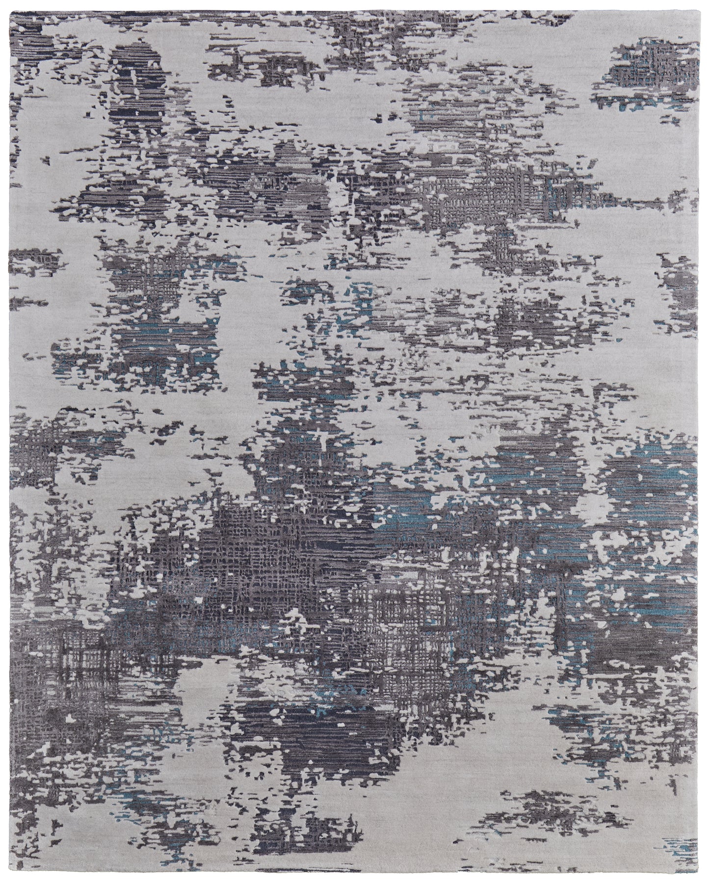 Zarah Modern Abstract, Ivory/Gray/Blue