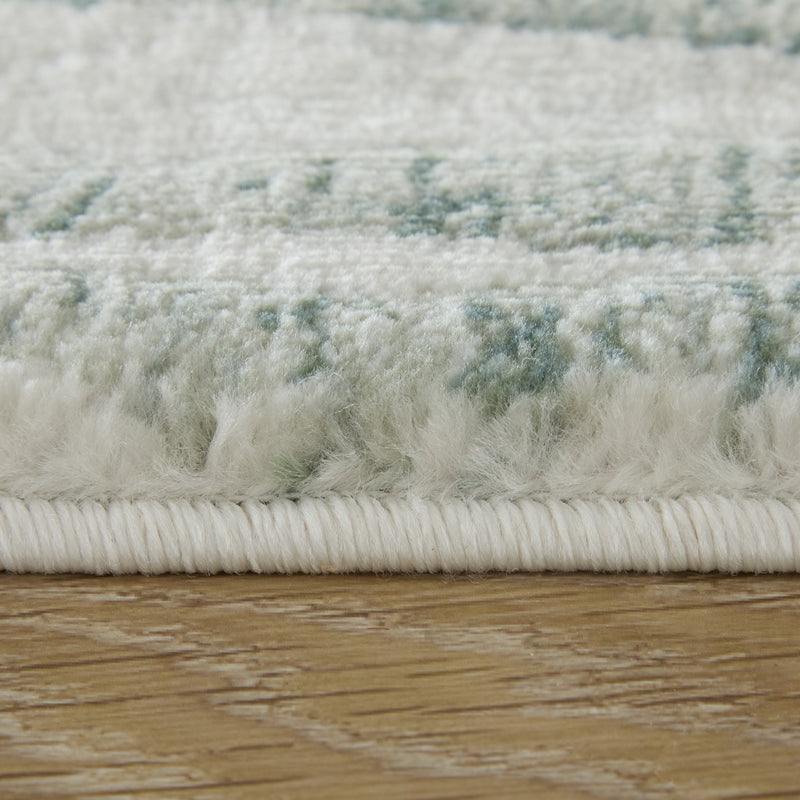 Atwell Transitional Abstract, Gray/Green/Ivory