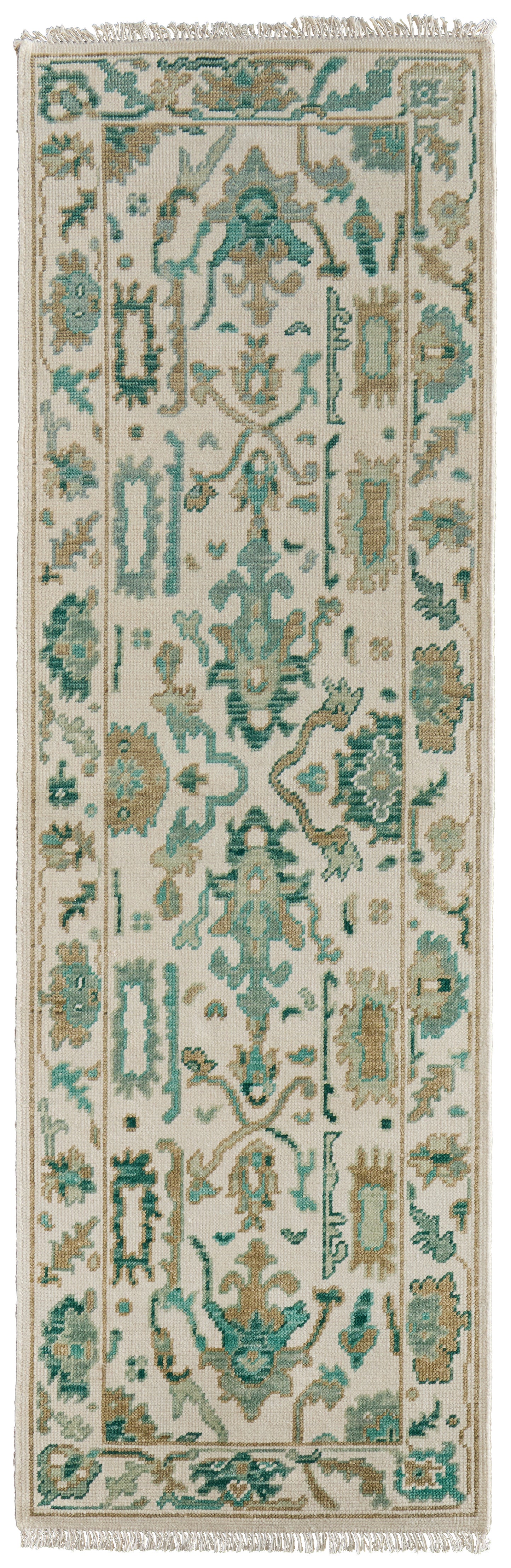 Karina Transitional Floral & Botanical, Green/Ivory