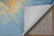 Kawai Modern Abstract, Blue/Gold/Gray