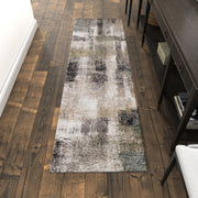 Skyview Modern Abstract, Gray/Taupe/Ivory