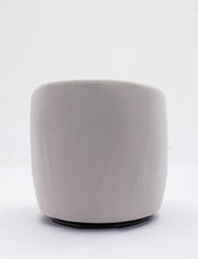 Swivel Accent Armchair Barrel Chair With Powder Coating Metal Ring