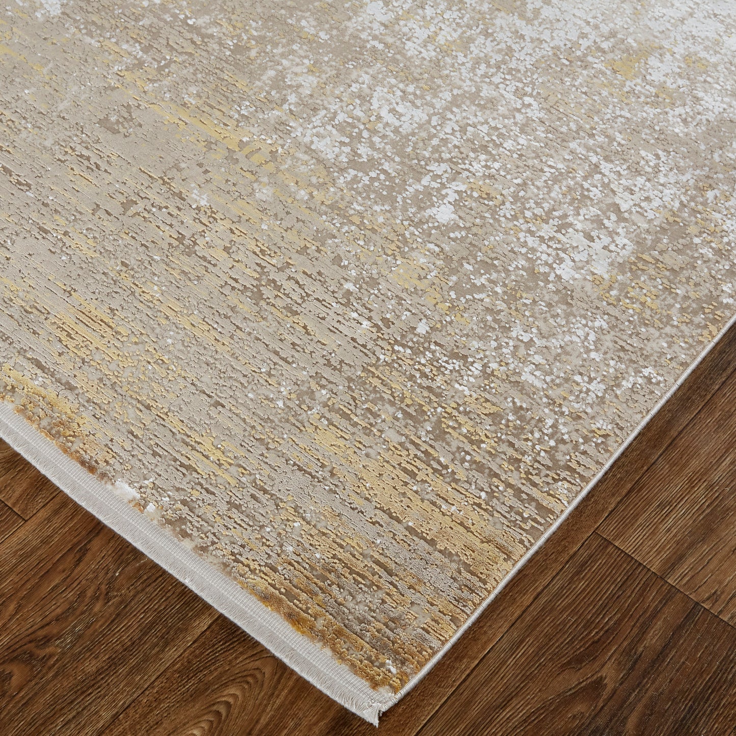 Cadiz Modern Abstract, Taupe/Ivory/Gold