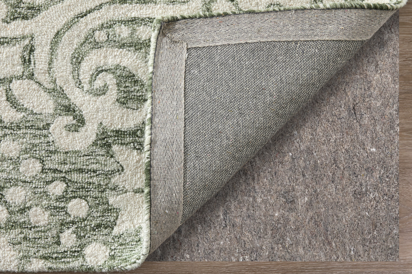 Belfort Traditional Floral & Botanical, Ivory/Green