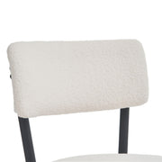 Modern Teddy Fabric Upholstered Bar Stools - Legs