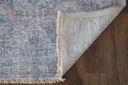 Caldwell Transitional Distressed, Blue/Ivory