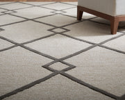 Kimball Transitional Trellis & Lattice, Ivory/Gray/Tan