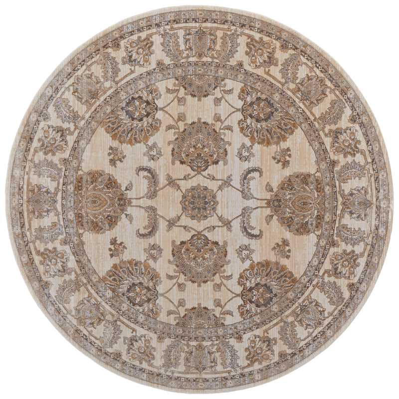 Celene Traditional Bordered, Tan/Ivory/Brown