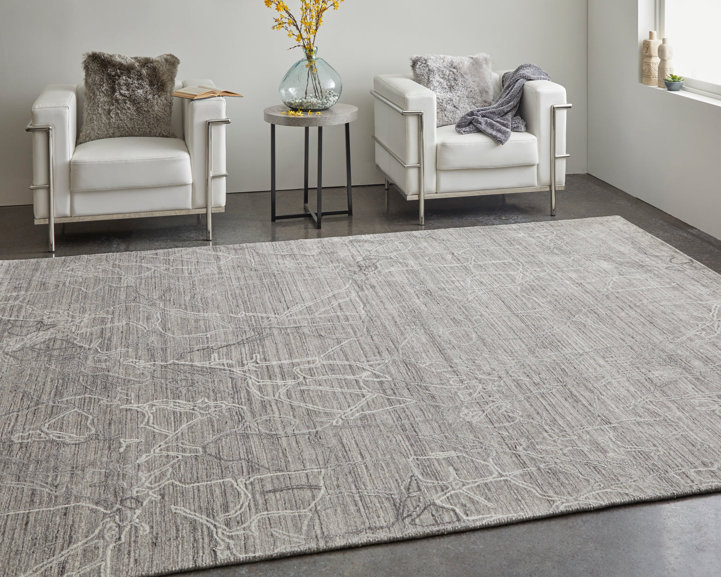 Whitton Modern Abstract, Gray/Tan/Ivory