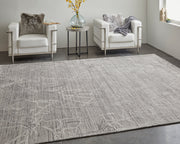 Whitton Modern Abstract, Gray/Tan/Ivory