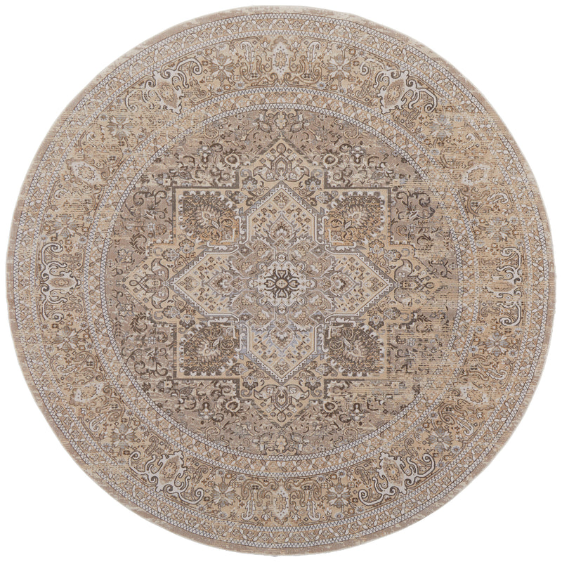 Celene Traditional Medallion, Brown/Ivory/Tan