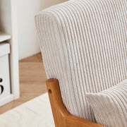 Accent Arm Chair With Pillow Upholstered