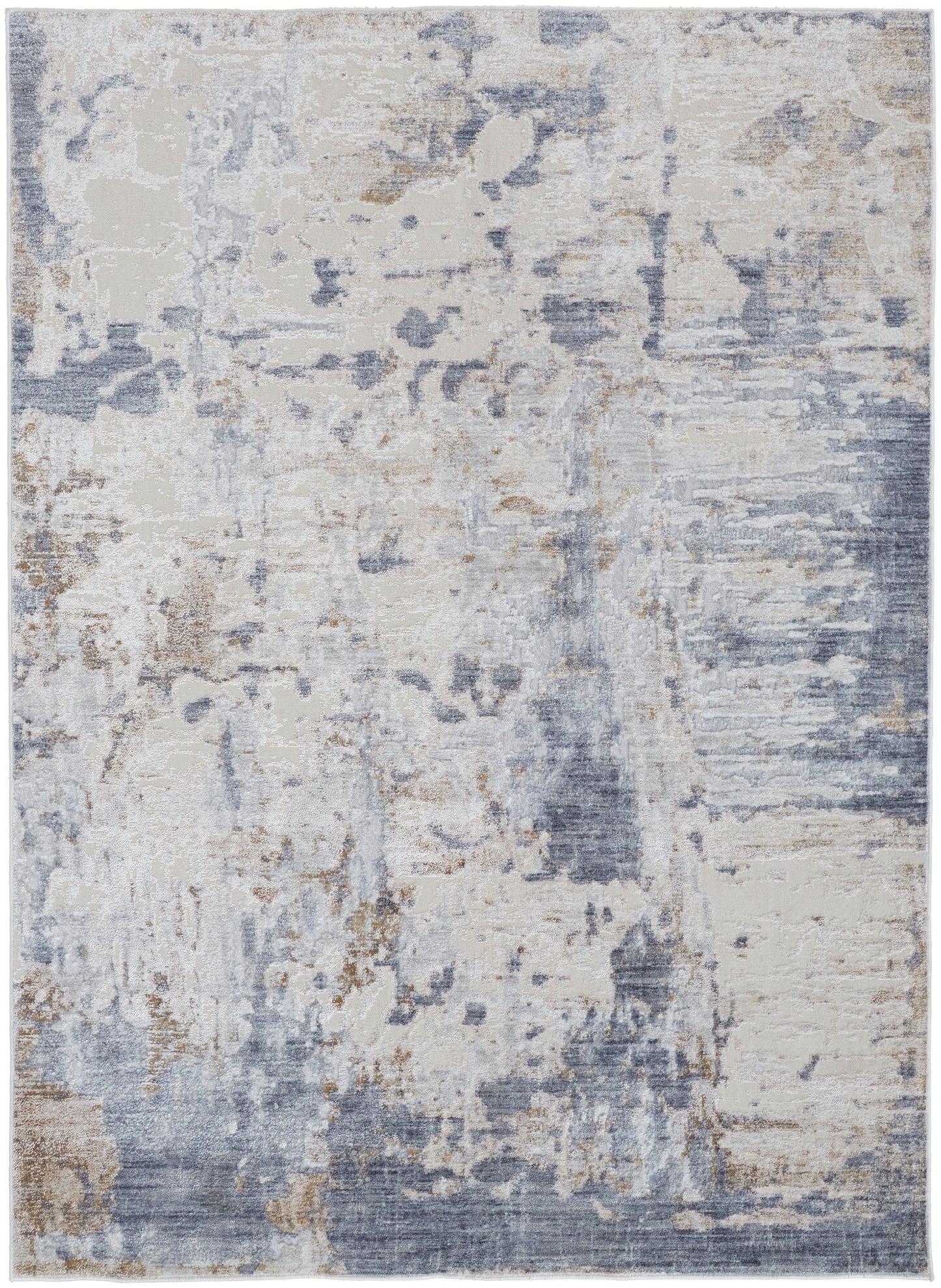 Laina Transitional Abstract, Ivory/Gray/Blue