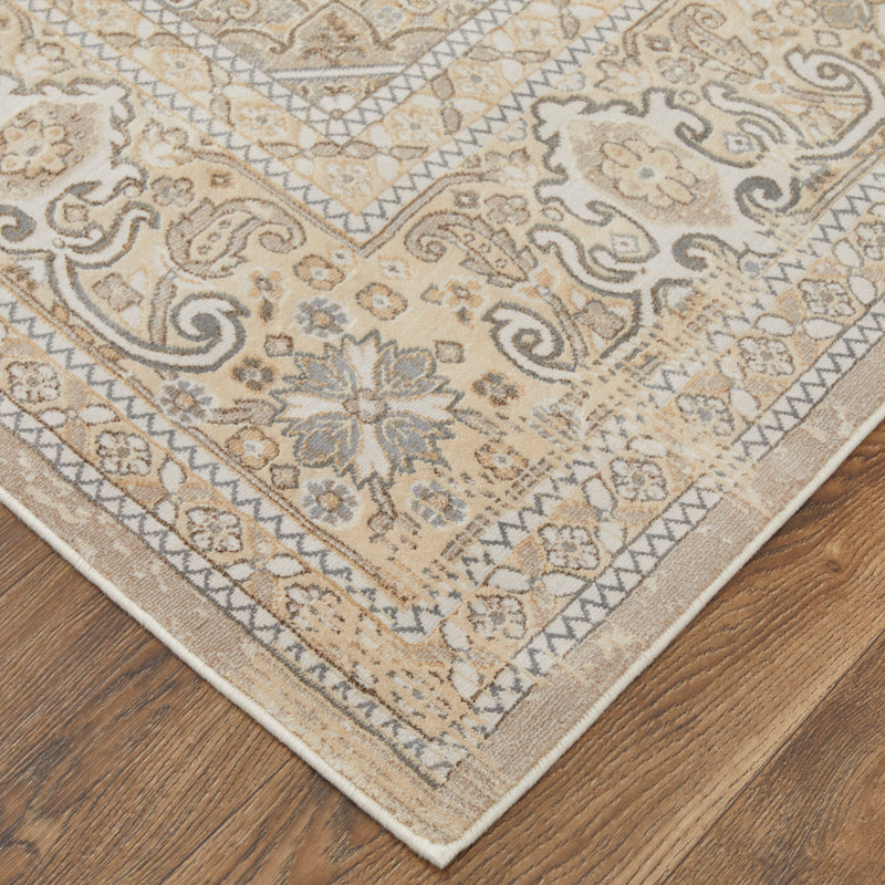 Celene Traditional Medallion, Brown/Ivory/Tan