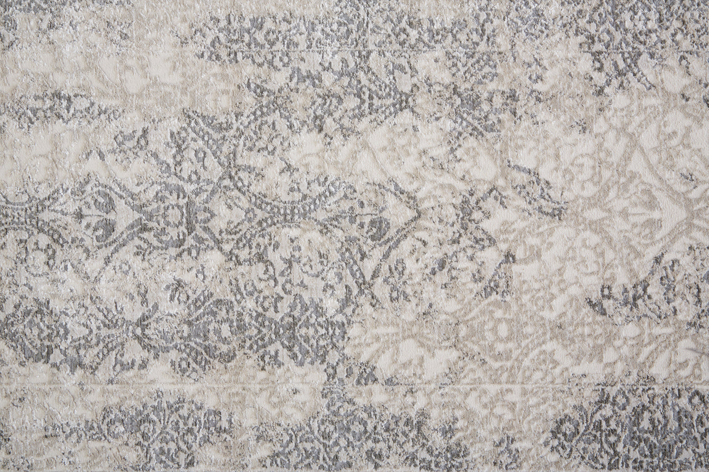 Prasad Modern Distressed, Ivory/Gray/Black