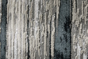 Micah Modern Abstract, Black/Silver/Gray