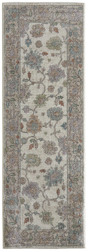 Dartmouth Transitional Floral & Botanical, Ivory/Brown/Blue
