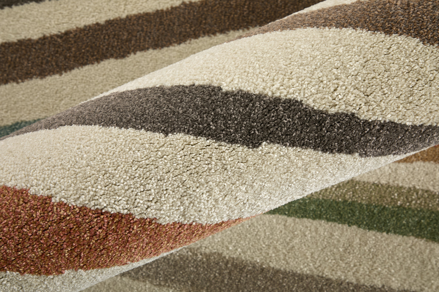 Eden Modern Abstract, Ivory/Brown/Blue
