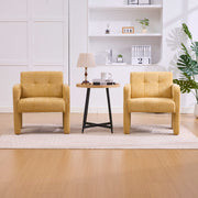 Modern Minimalist Casual Single Armchair Living Room, Bedroom, Office Area Upholstered Chair Comfortable Padded Armchair Nordic Style Casual Seating