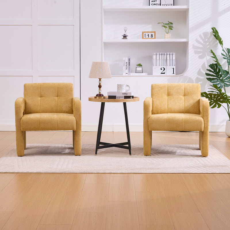Modern Minimalist Casual Single Armchair Living Room, Bedroom, Office Area Upholstered Chair Comfortable Padded Armchair Nordic Style Casual Seating