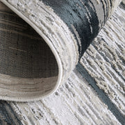 Micah Modern Abstract, Black/Silver/Gray
