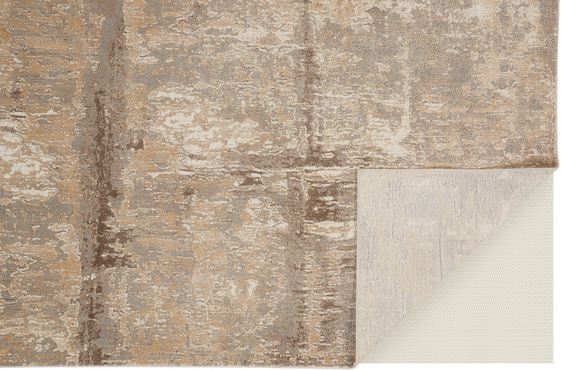Parker Transitional Abstract, Tan/Ivory/Brown