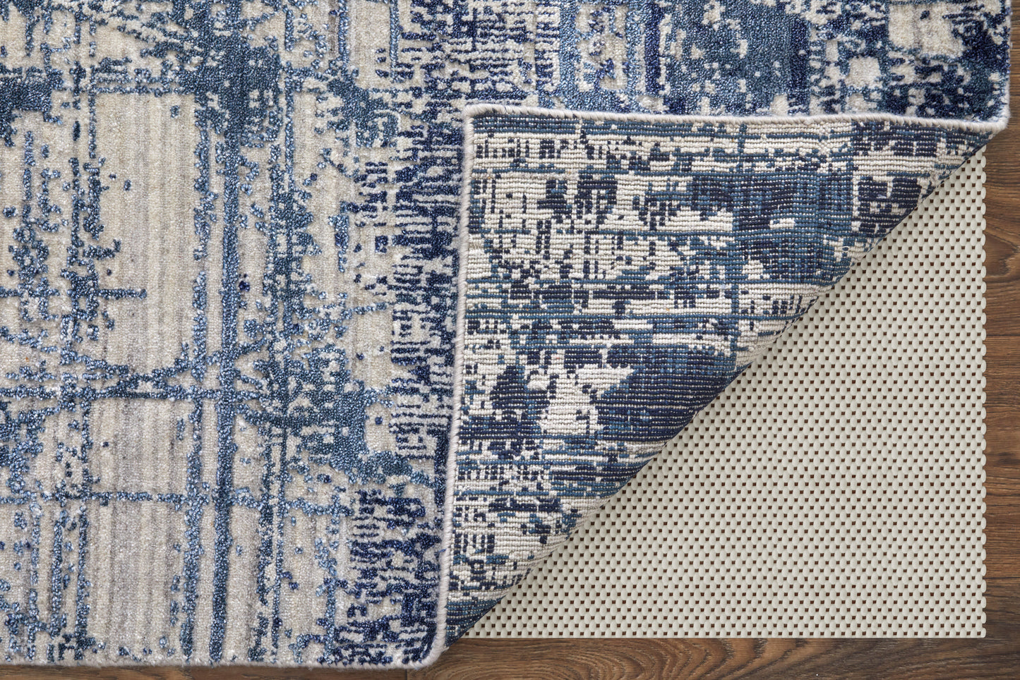 Eastfield Modern Abstract, Blue/Ivory