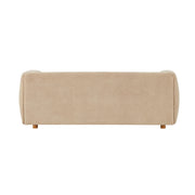 Flow 79 in. Modern Upholstered Velvet Sofa Elegant Curved Couch with Comfortable Seating for Living Room,Nomad