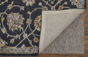 Prescott Traditional Floral & Botanical, Blue/Silver/Gray
