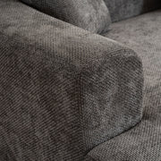 Modern Style Ultra Smooth Curved Sofa With 3 Pillows