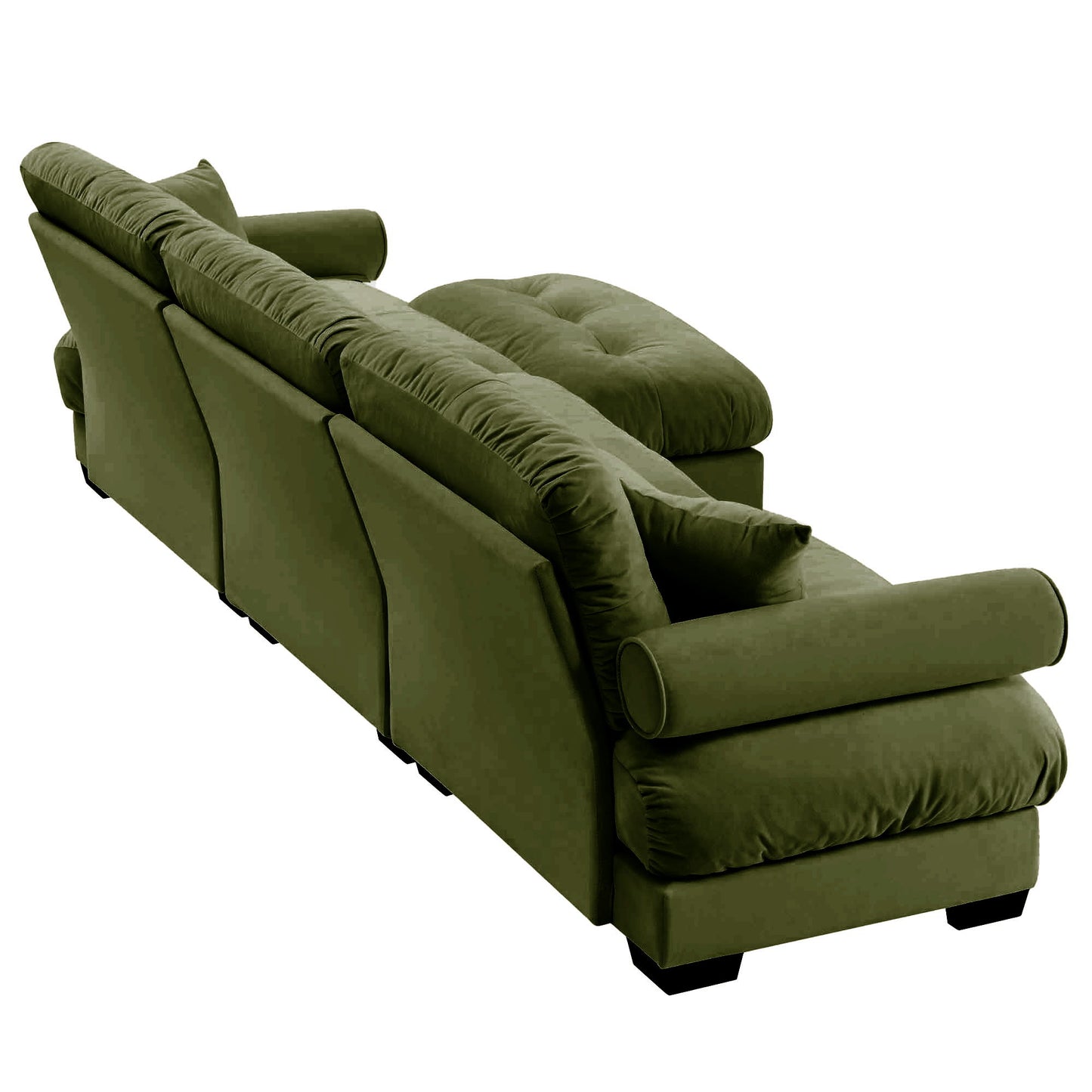 Super Comfort Oversized Modular Sectional Sofa With Movable Ottoman