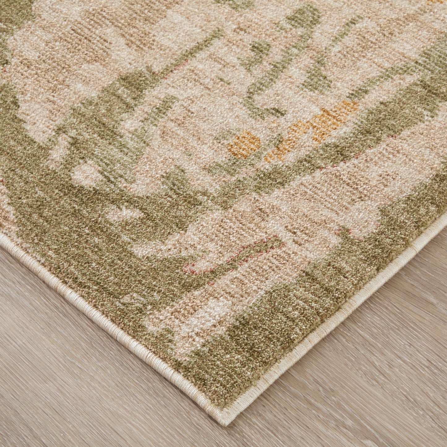 Pearson Modern Abstract, Ivory/Green/Tan