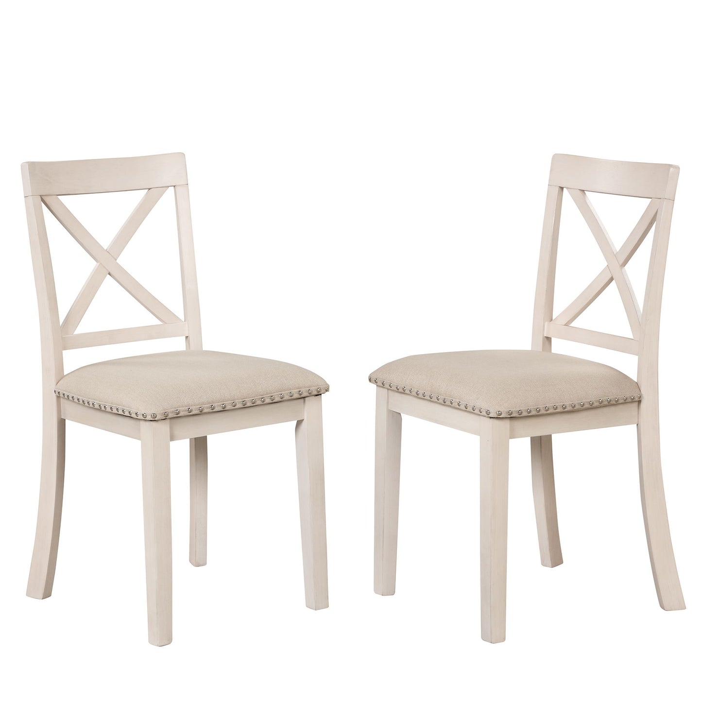Modern Dining Table Set For 4, Round Table And 4 Kitchen Room Chairs, 5 Piece Kitchen Table Set For Dining Room, Dinette, Breakfast Nook