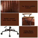 Switch Brancaster - Aluminum Top Grain Leather Office Chair - Coffee 2 image