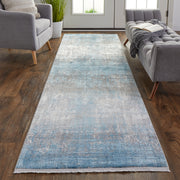 Cadiz Modern Abstract, Blue/Gray/Silver