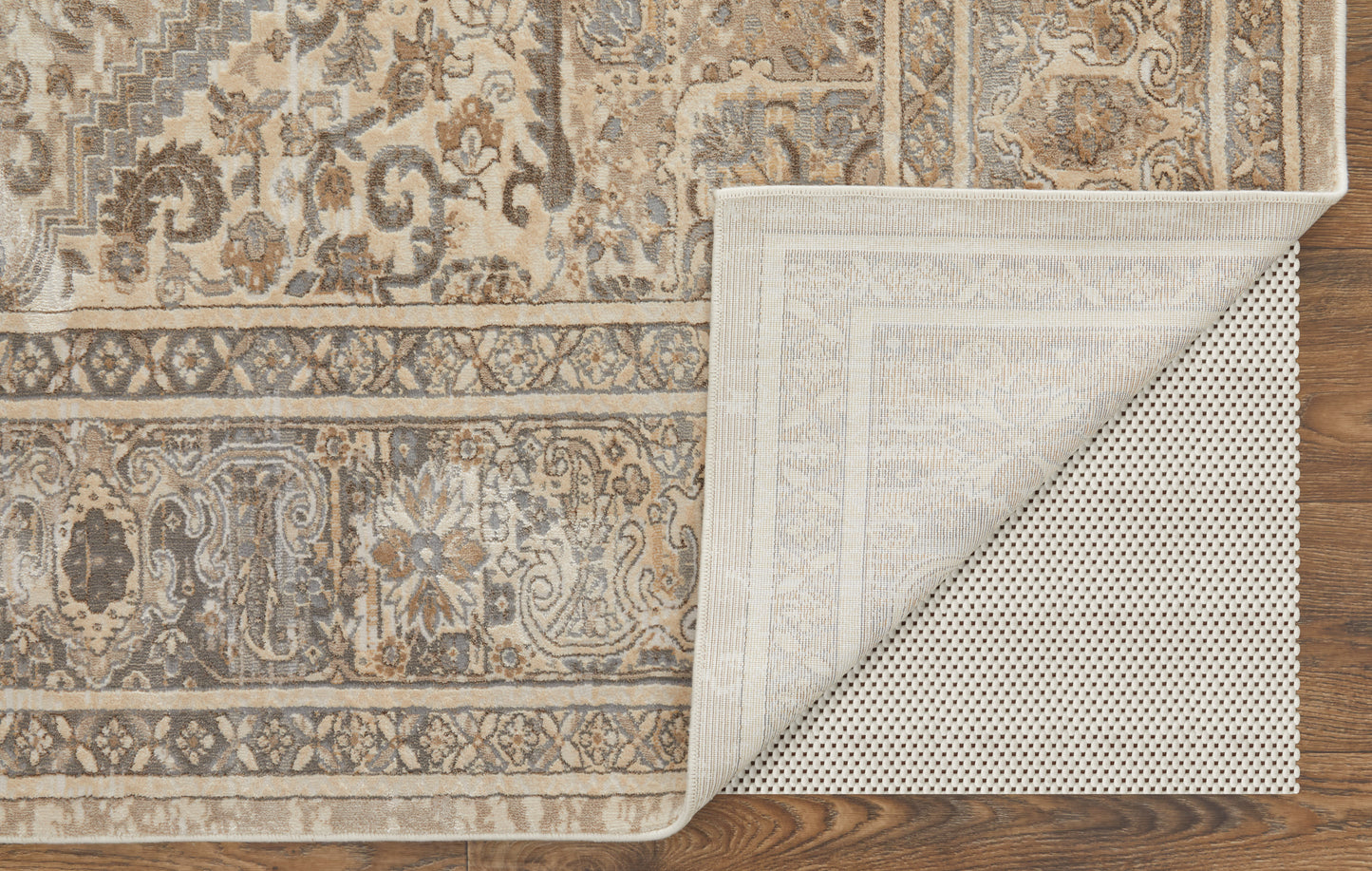 Celene Traditional Medallion, Tan/Brown/Ivory