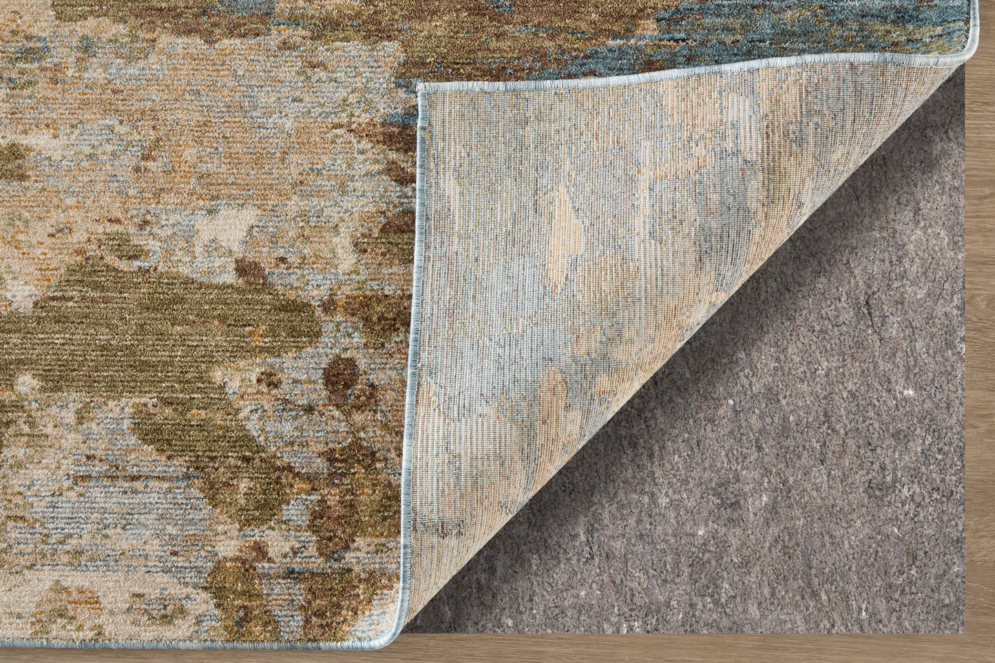 Pearson Modern Abstract, Blue/Ivory/Brown