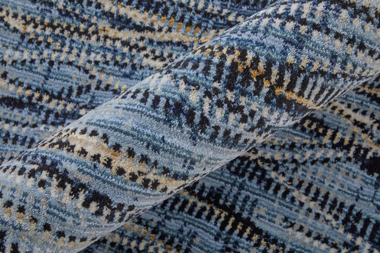 Sonora Modern Abstract, Blue/Ivory/Tan
