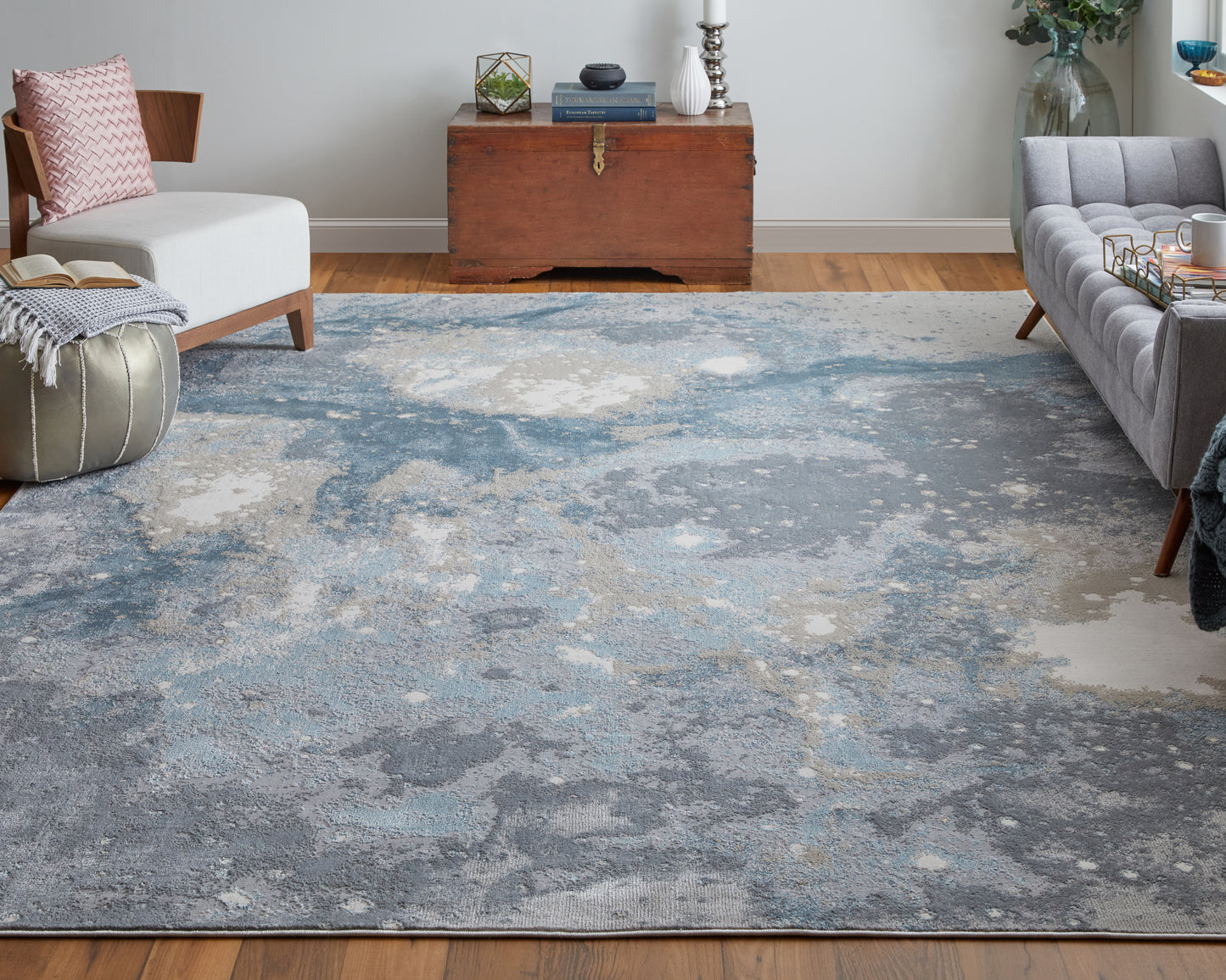 Astra Transitional Abstract, Blue/Gray