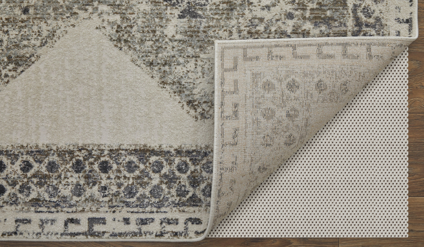 Kano Transitional Distressed, Ivory/Taupe/Gray