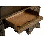 Stigham - 5 Drawer Credenza Office Desk - Oak