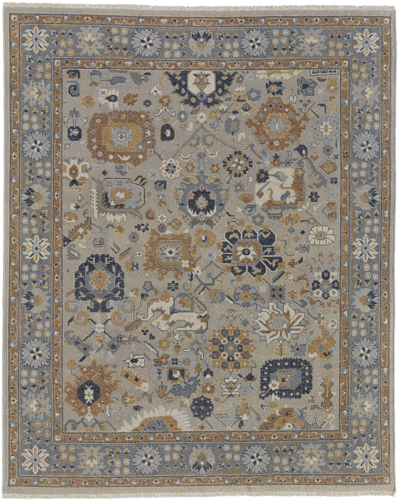 Corbitt Traditional Oriental, Blue/Brown/Gray