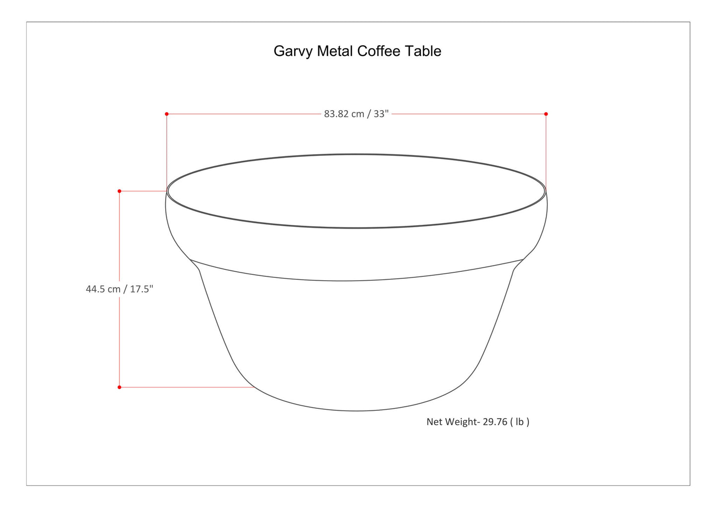 Garvy - Coffee Table - Rustic Bronze