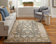 Prescott Traditional Floral & Botanical, Taupe/Tan/Ivory